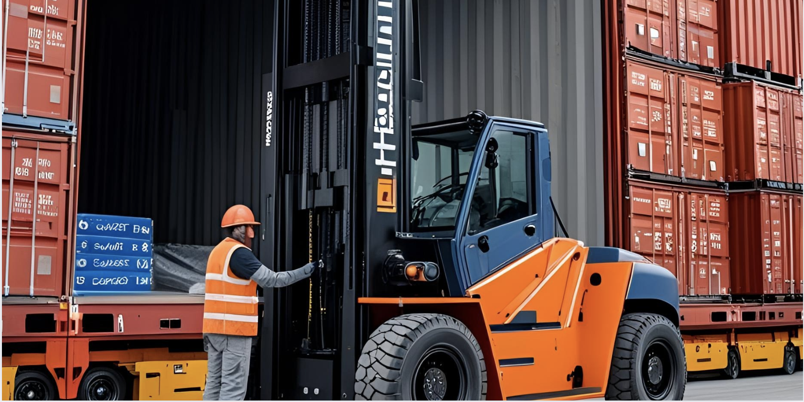 Heavy project cargo and industrial equipment handling